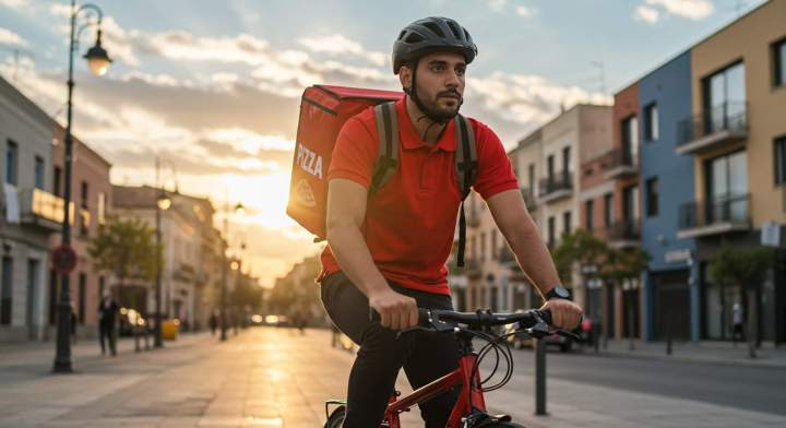 Livreur à vélo Sainte-Geneviève-des-Bois