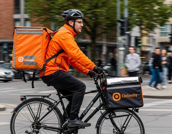 <p>Coursier vélo, Levallois-Perret</p>